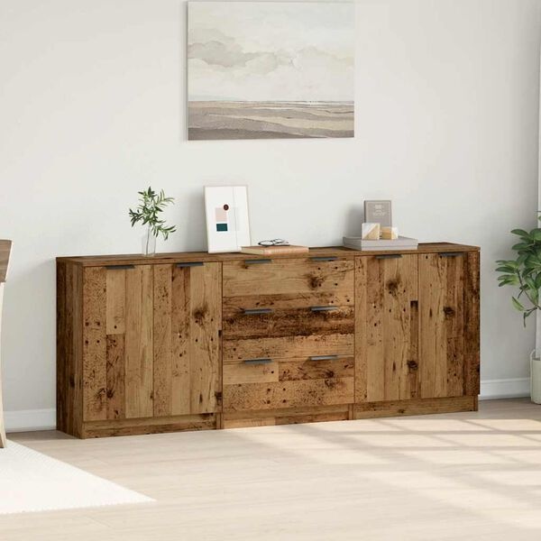VidaXL Dressoir Oud Houtkleurig Bewerkt Hout - 81% Korting!