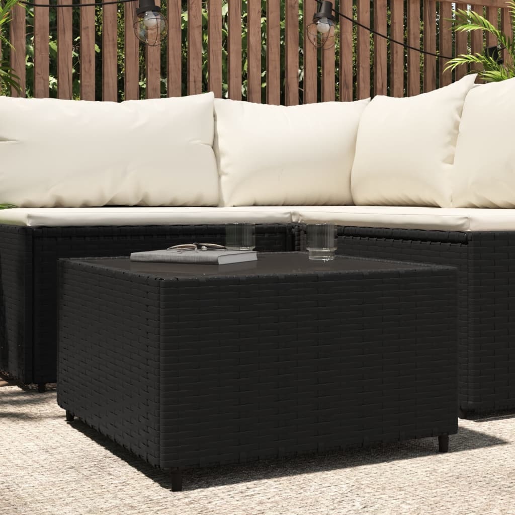 VidaXL Salontafel Vierkant Poly Rattan Zwart 50x50x30cm - 46% Korting!