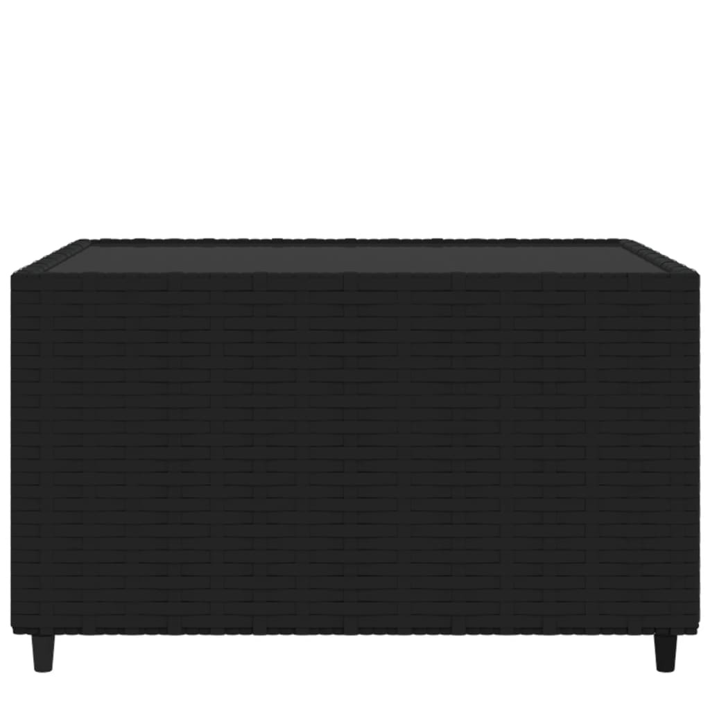 VidaXL Salontafel Vierkant Poly Rattan Zwart 50x50x30cm - 46% Korting!