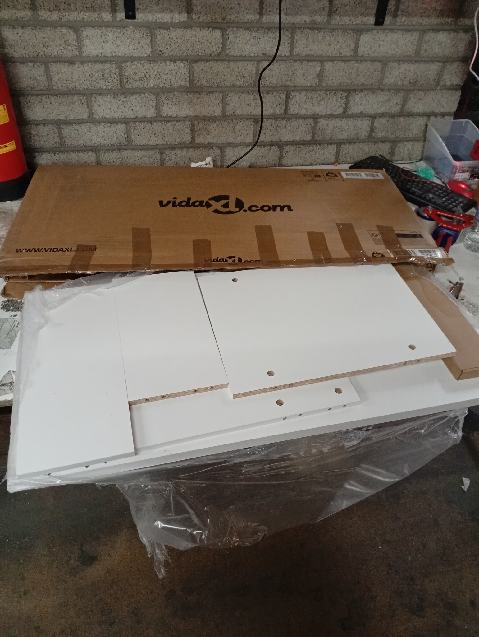 VidaXL Salontafel 100x50x40cm Bewerkt Hout Wit | Nu -55% Korting!