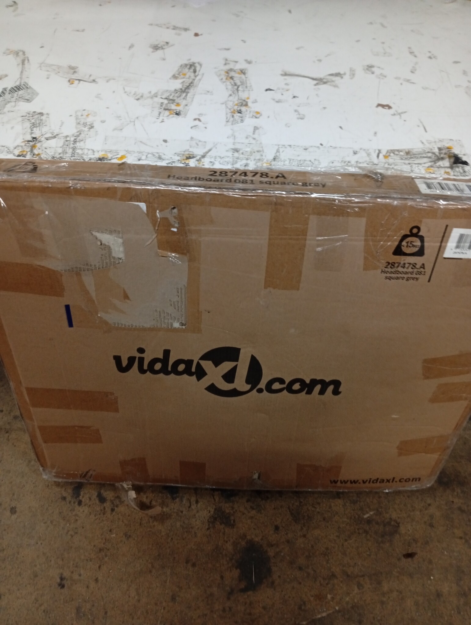 vidaXL Hoofdbord 180x200cm Donkergrijs - Nu 60% Korting!