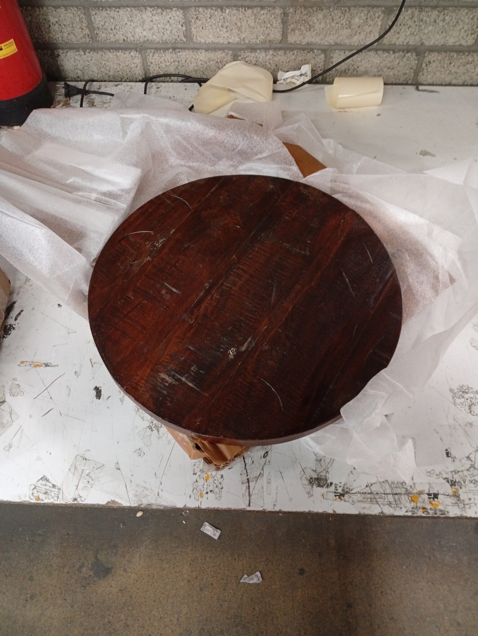 vidaXL Tafelblad Rond Gerecycled Hout Ø50cm - 60% Korting!