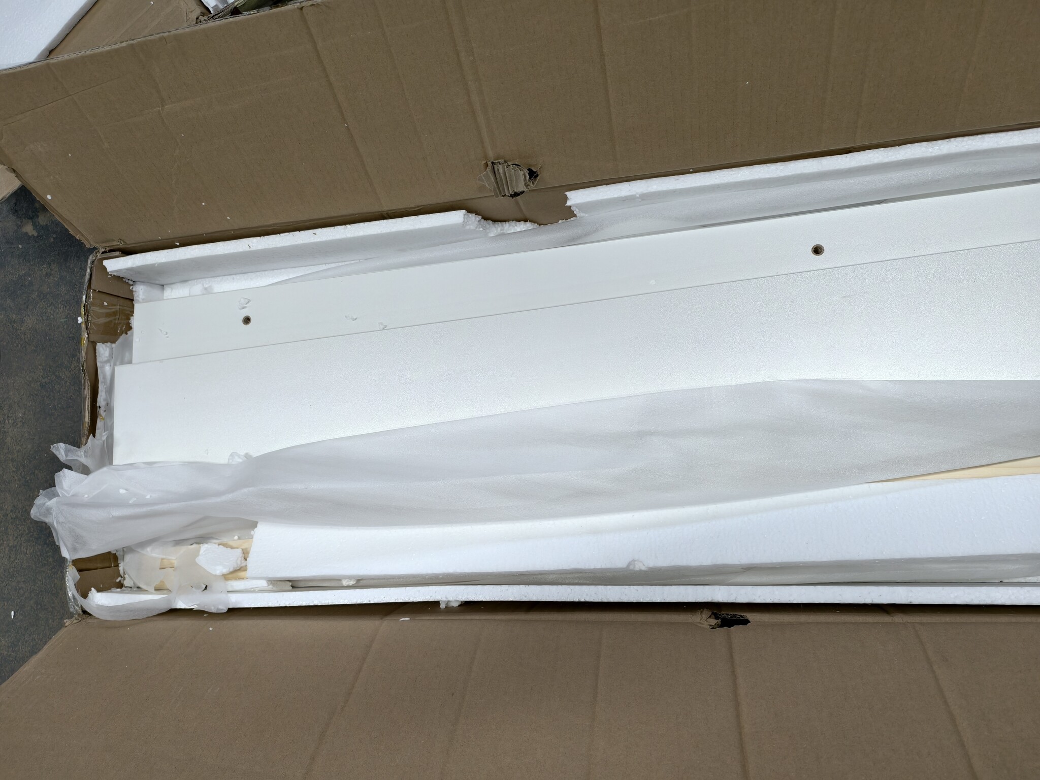 Peuterbed 80x160cm met uitschuifbed & matras | Wit/Grijs | -40% Korting!