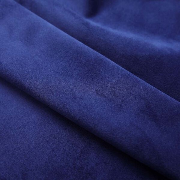 vidaXL Verduisterende Gordijnen (2 st.) Blauw Fluweel 140x245cm - 40% Korting!