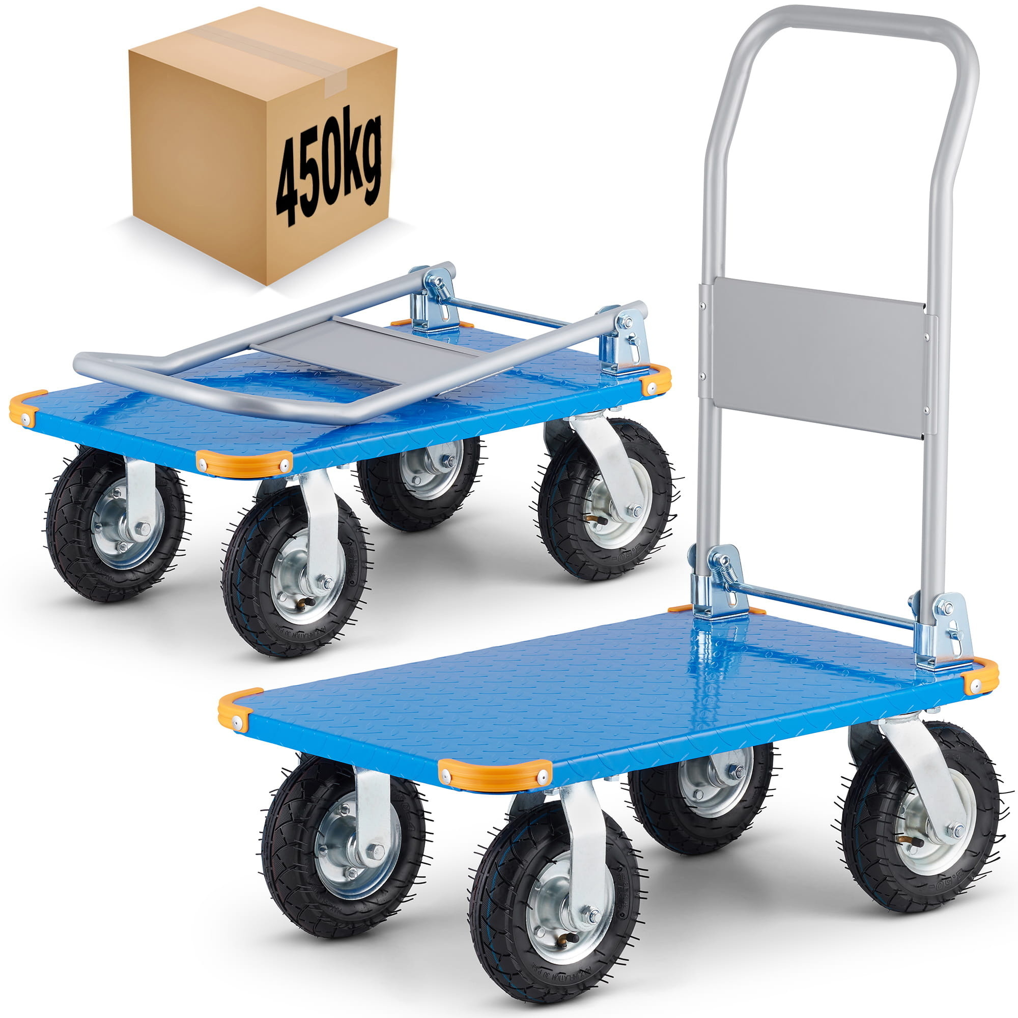 Inklapbare Transportwagen Plateauwagen 450 kg - 40% Korting!