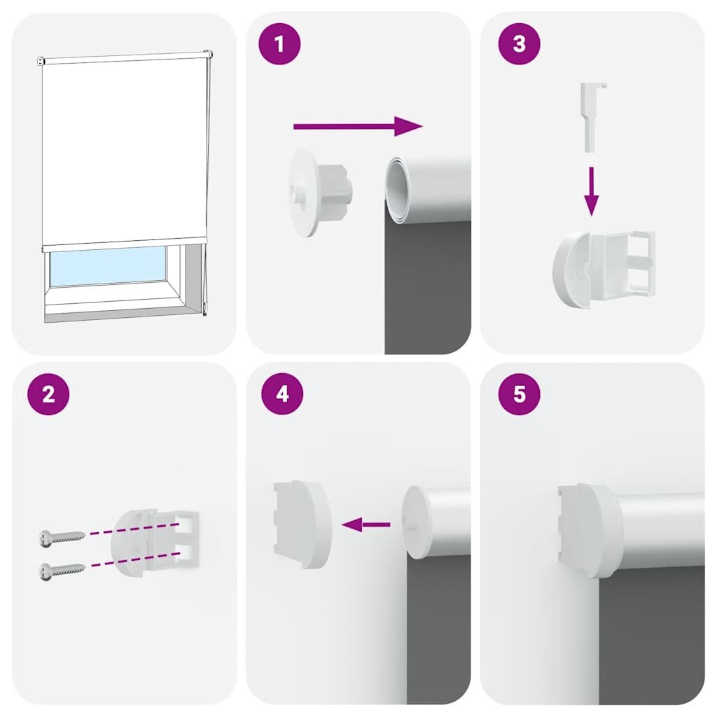 vidaXL Rolgordijn Zwart 160x150 cm - 61% Korting!