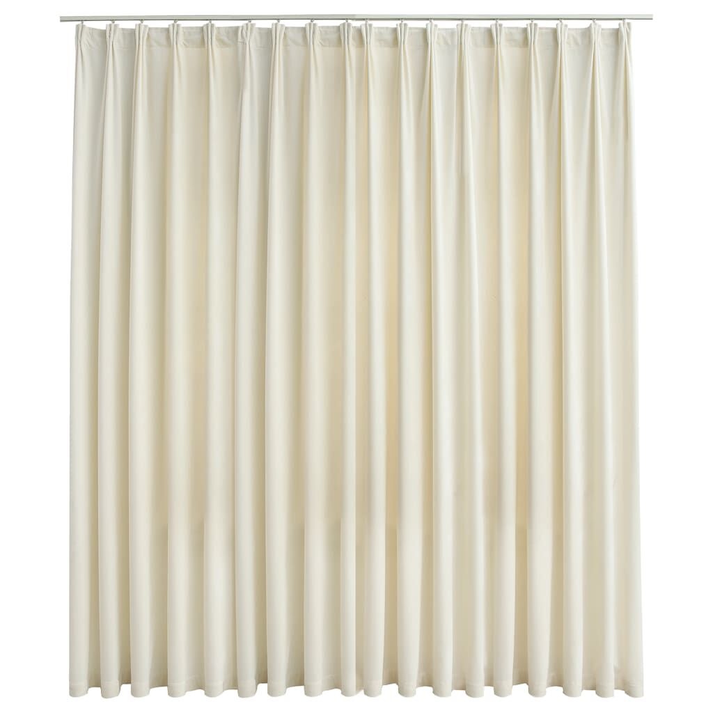 VidaXL Verduisterend Gordijn Fluweel Crème 290x245cm | -35% Korting | Nieuwstaat!