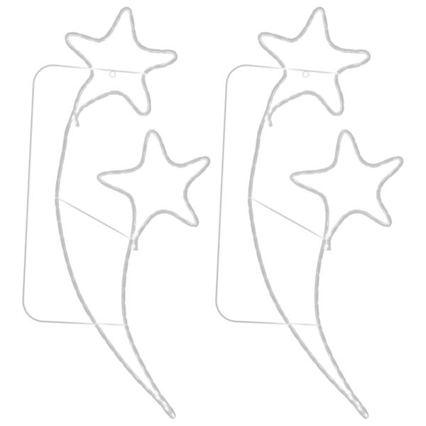 VidaXL Stervormige Lichtkabels (2 stuks) - Warmwit - 40% Korting!