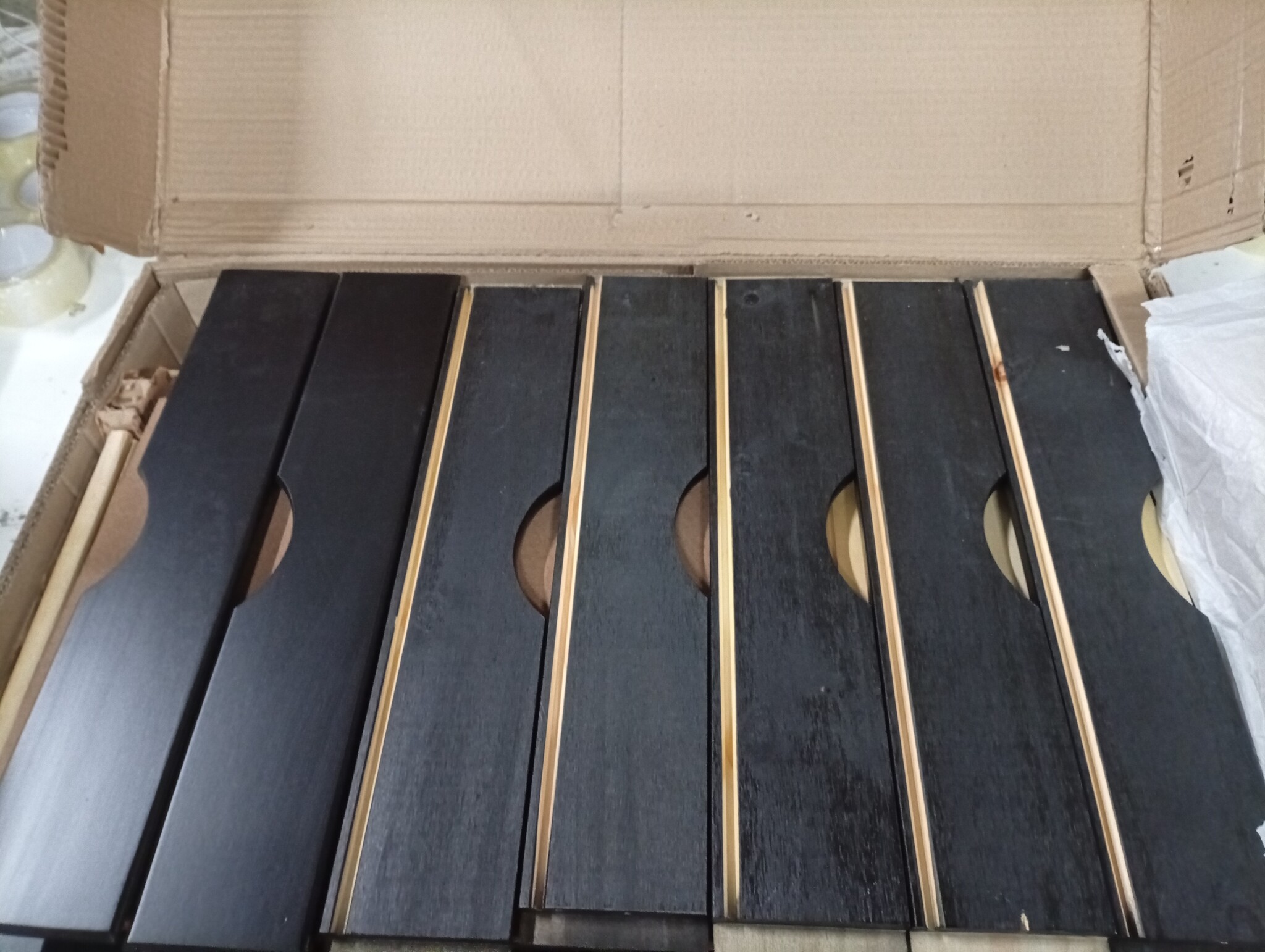 vidaXL Rolkast met bureau MOSS (55% KORTING!) Massief Grenenhout Zwart