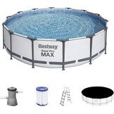 Bestway Steel Pro Max Zwembad 457x122cm - 40% KORTING - Compleet Set!