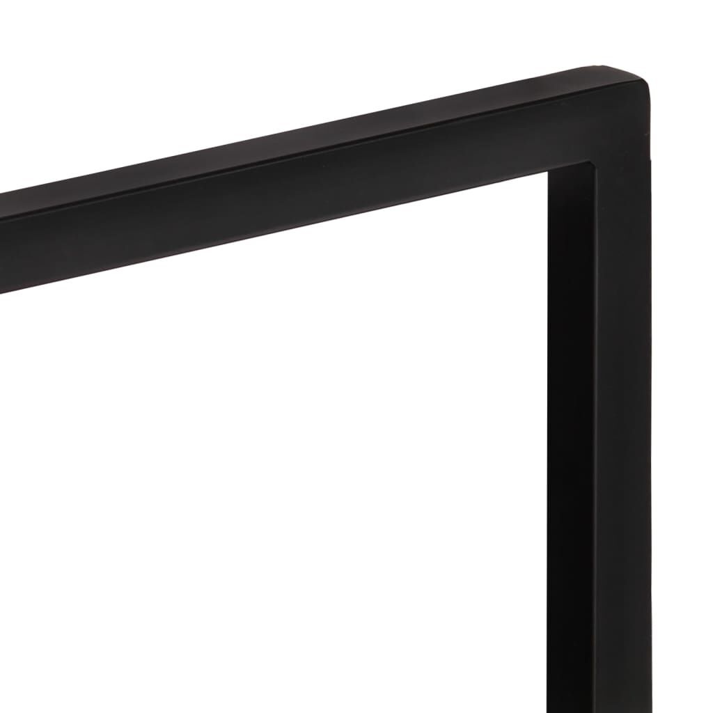 vidaXL Wandschappen Massief Acaciahout & Staal - 40x24x35cm - 40% Korting!