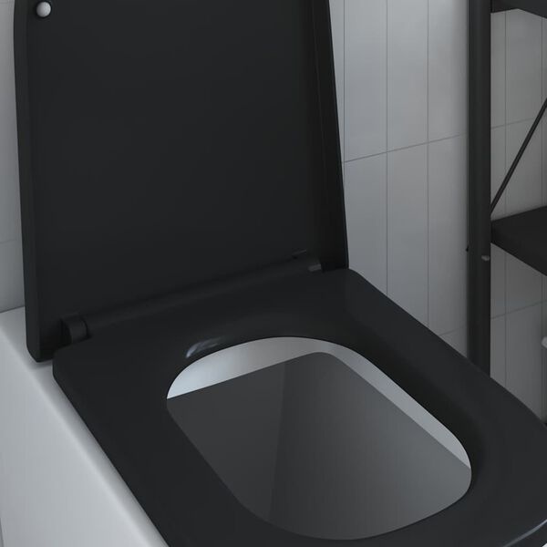 VidaXL Toiletzitting Zwart Mat - Snel Ontgrendelbaar & Soft Close - 35% Korting!