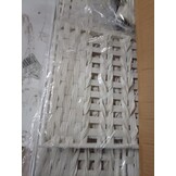 VidaXL Wasmand Rattan Wit (66x35x60 cm) - 55% Korting!