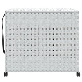 VidaXL Wasmand Rattan Wit (66x35x60 cm) - 55% Korting!
