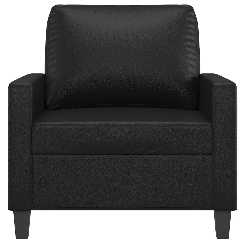 VidaXL Fauteuil Kunstleer Zwart - 40% Korting! Nog Maar 1 Op Voorraad!