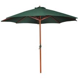 vidaXL Parasol 258 cm groen - 51% KORTING! Exclusief bij Retortje.nl