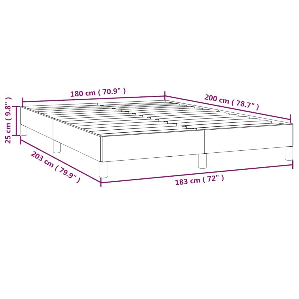VidaXL Bedframe Donkergrijs 180x200cm - 40% Korting!