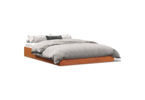 VidaXL Bedframe Grenenhout Wasbruin 160x200 cm - 40% Korting!