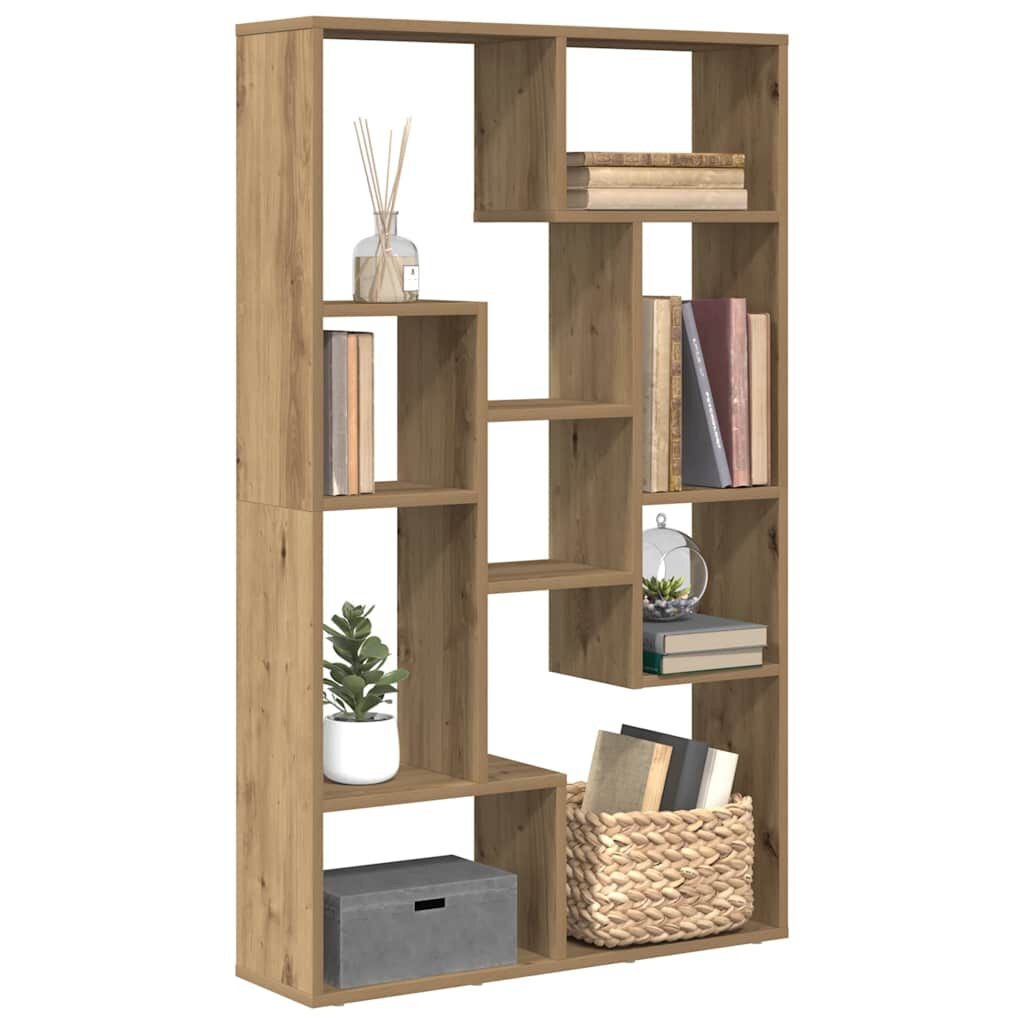 VidaXL Boekenkast 72x20x120cm Bewerkt Hout Artisanaal Eiken - 35% Korting!