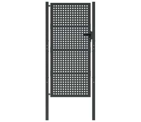 VidaXL Poort 105x225 cm Staal Antraciet | 40% Korting | Retourproduct