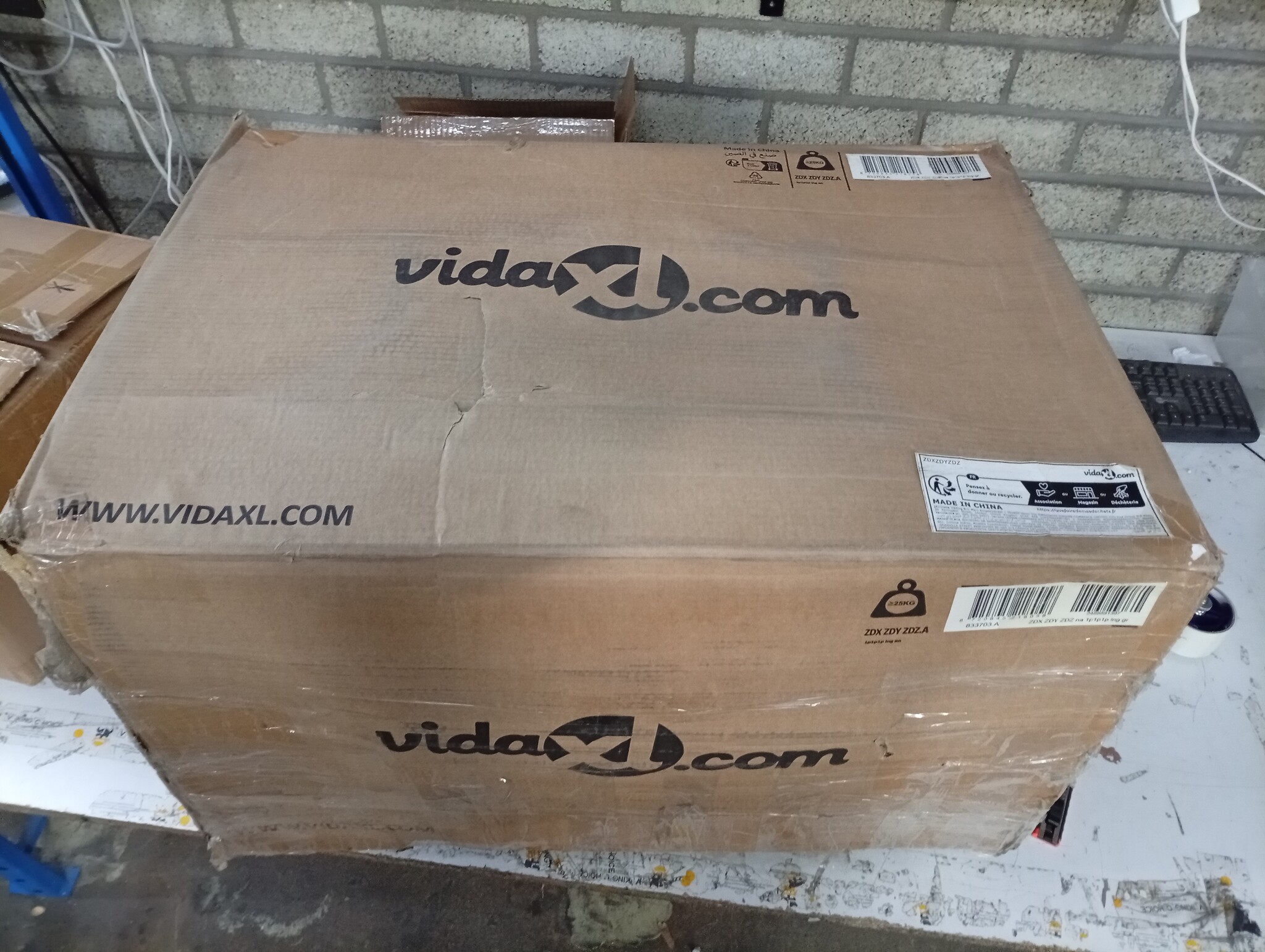 VidaXL 3-delige Loungeset Grenenhout, Grijs - 60% Korting!