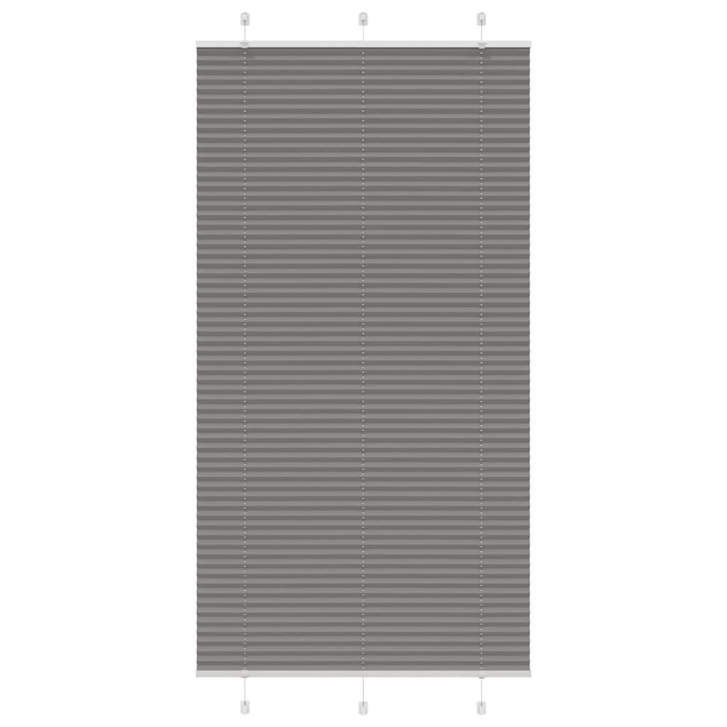 vidaXL Plissé rolgordijn 110x200cm Antraciet - 40% Korting!