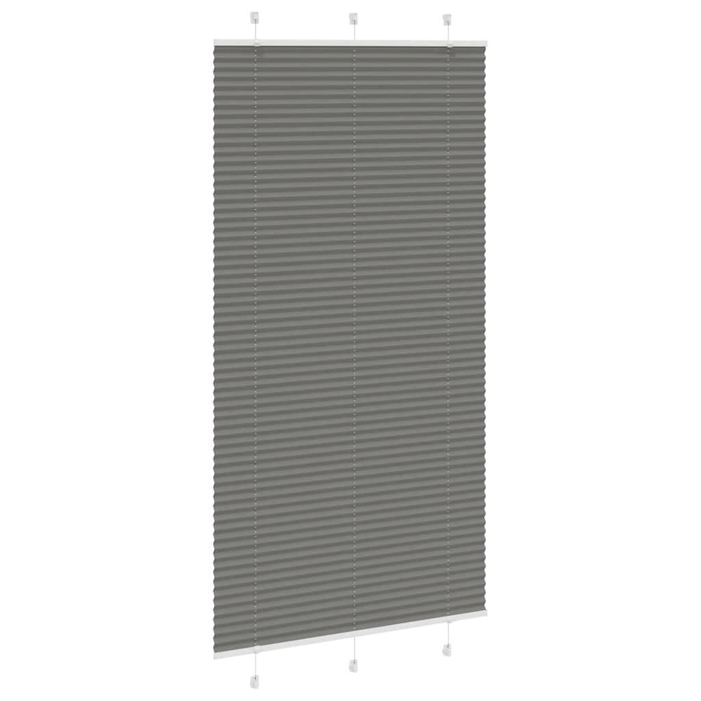 vidaXL Plissé rolgordijn 110x200cm Antraciet - 40% Korting!