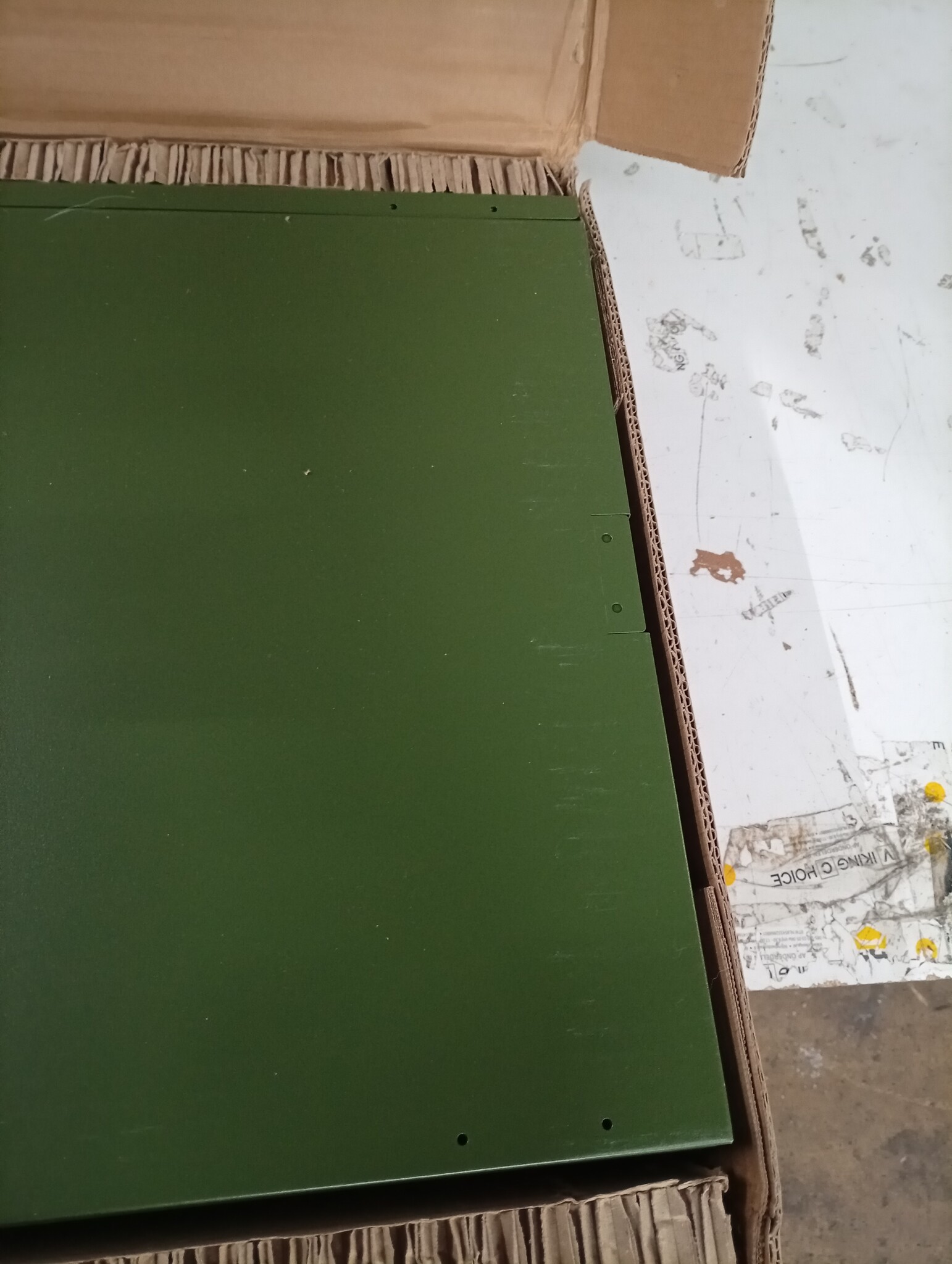 vidaXL Dressoir Olijfgroen Staal (55% KORTING!) - 100,5x39x72 cm