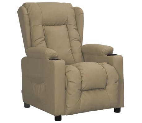 VidaXL Fauteuil Cappuccino Kunstleer - 38% Korting! Direct Leverbaar!