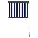 VidaXL Rolgordijn Buiten Blauw/Wit 80x250 cm - 68% Korting!