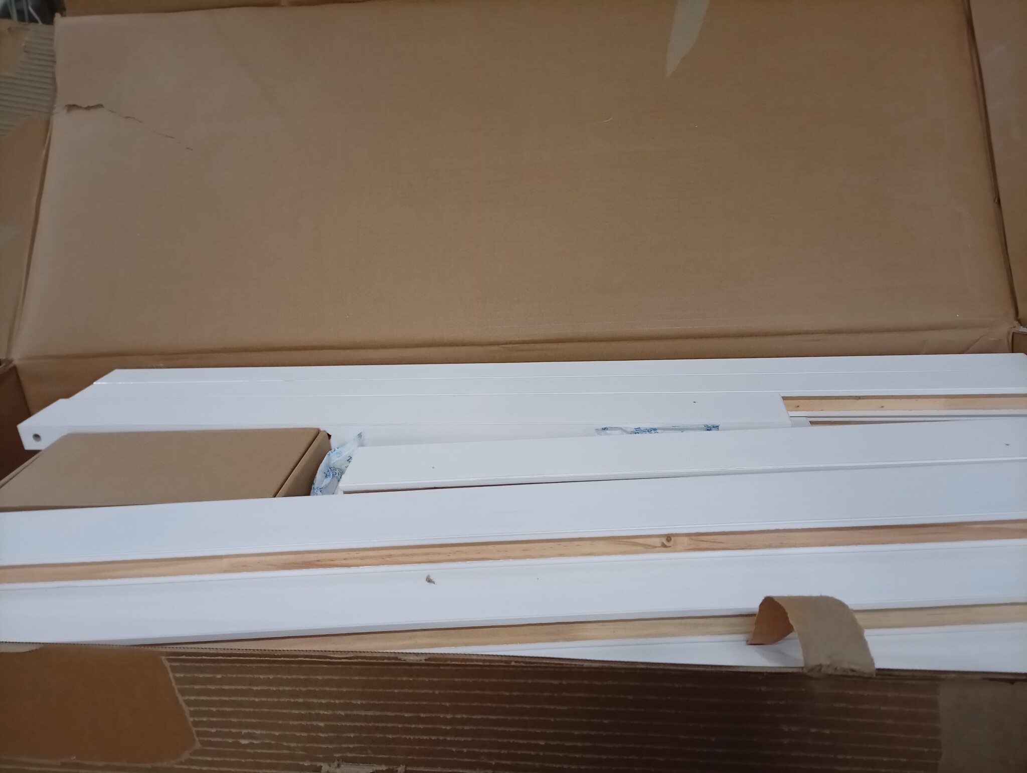 vidaXL Schuifdeur Wit Grenenhout (100x208cm) - 55% Korting! Retour met Lichte Schade