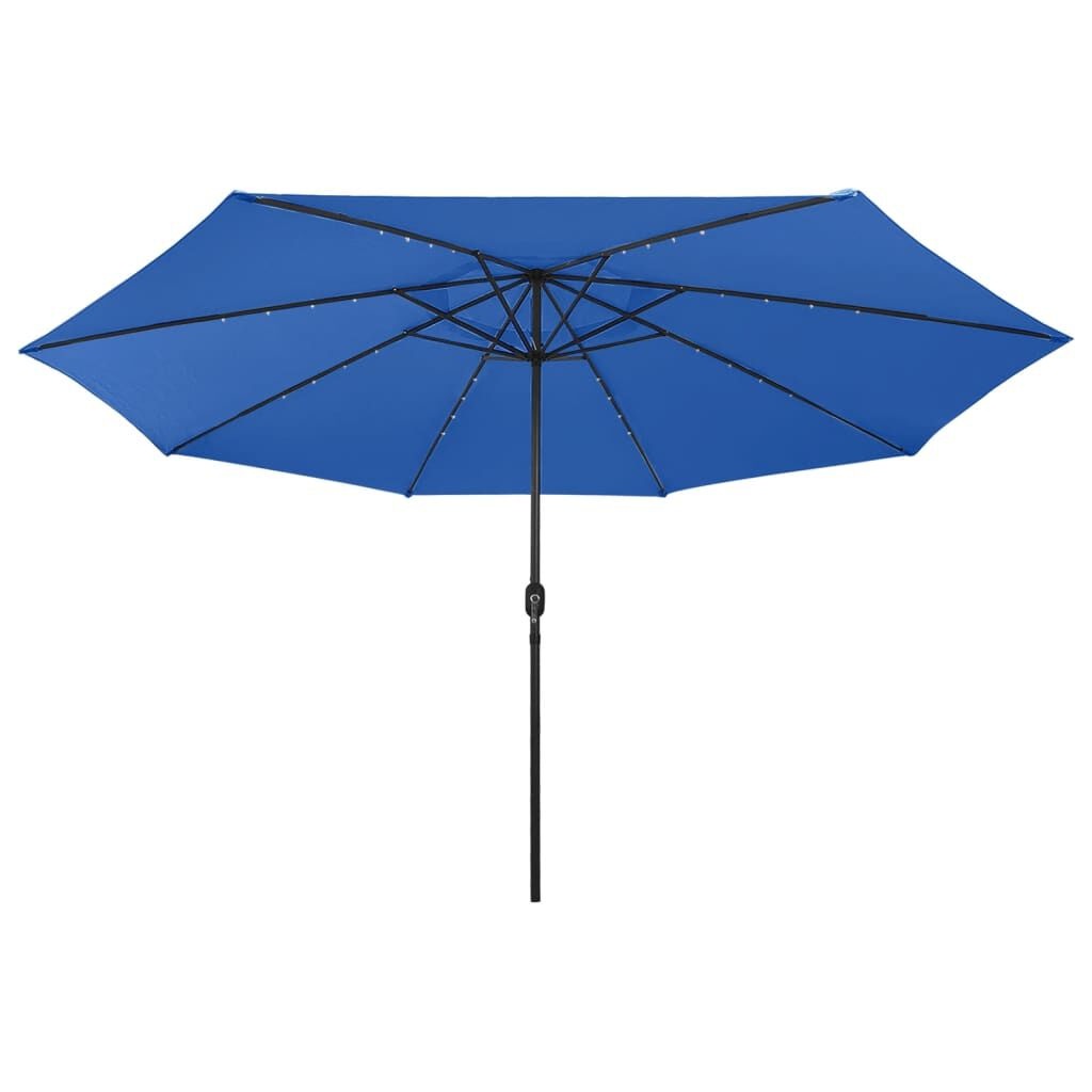 VidaXL Parasol Azuurblauw 400cm met LED - 40% Korting!