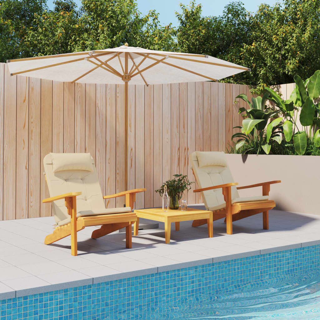 vidaXL Adirondack Stoelkussens Beige (2 st) - 40% Korting!