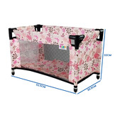 Poppenbed met Accessoires - Roze Bloemen - 46% Korting!