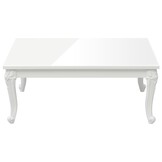 VidaXL Salontafel Hoogglans Wit 100x50x42 cm - 65% Korting!