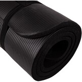 Fitnessmat Sportmat met Draagriem Zwart | 185x100x1cm | -51% Korting!