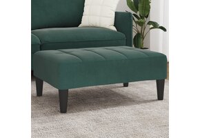 VidaXL Voetenbank Donkergroen Fluweel - 40% Korting!