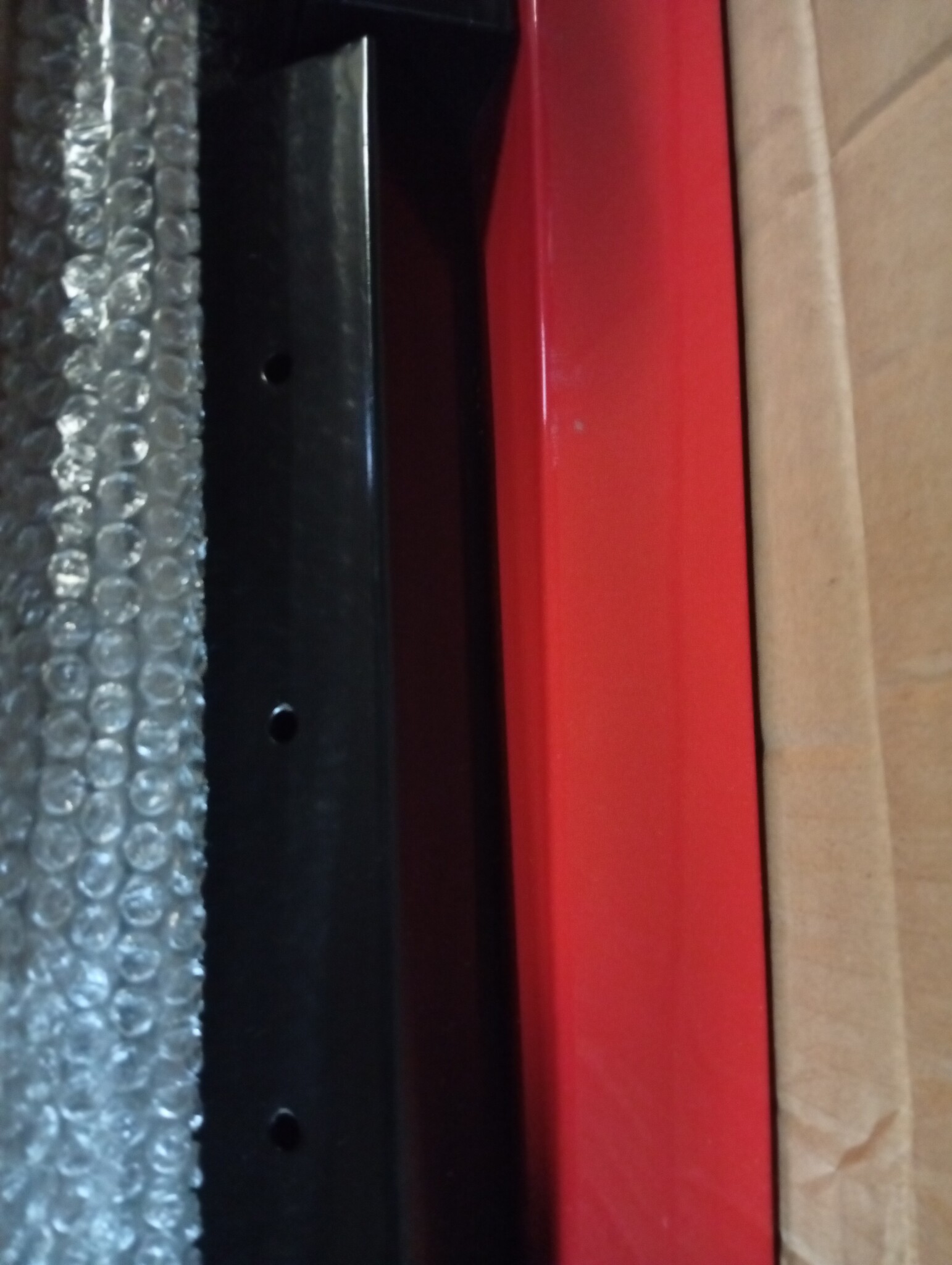 VidaXL Werkbankframe Matzwart/Rood 70x50x79cm - 55% Korting!