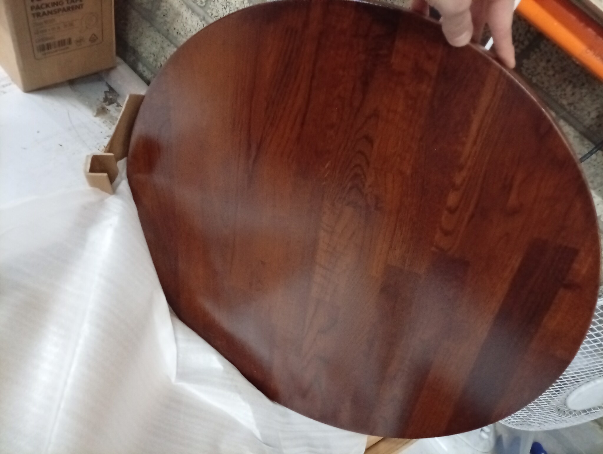 vidaXL Tafelblad Massief Eikenhout Donkerbruin Ø 60 cm - 55% Korting!