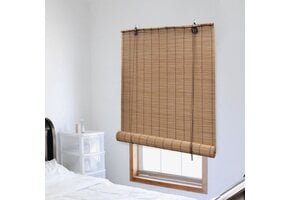 VidaXL Rolgordijn Bamboe Bruin 150x160 cm - Nu 40% Korting!
