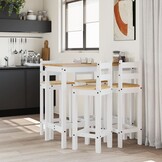 VidaXL Barset Grenenhout Wit | 60% Korting | Zo Goed Als Nieuw!