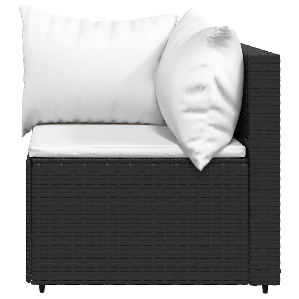 VidaXL Loungeset Poly Rattan Zwart - Nu 65% Korting!