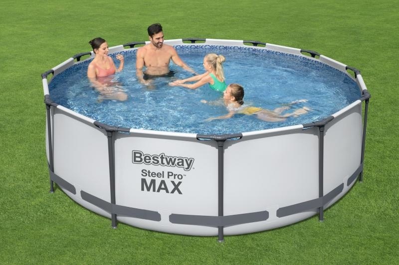 Bestway Opzetzwembad 366x100cm - 68% Korting! Compleet met Accessoires