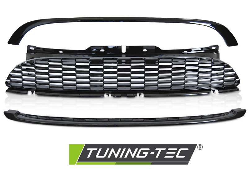 Grill MINI Cooper R55/56/57 JCW Stijl - Glanzend Zwart | 50% Korting!