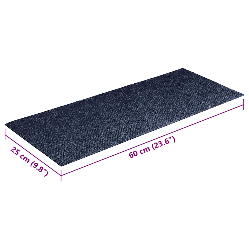 vidaXL Trapmatten 15 st. Zelfklevend 60x25 cm Grijsblauw - 75% Korting!