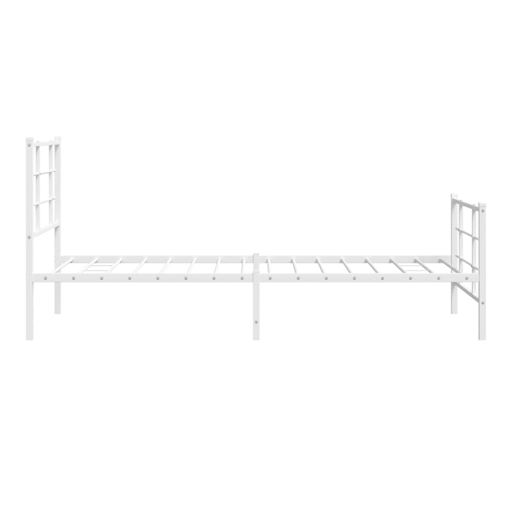 vidaXL Bedframe Metaal Wit 90x200 cm | 40% Korting | Zo Goed Als Nieuw!