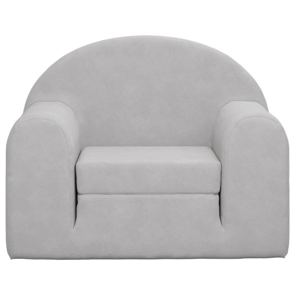 VidaXL Kinderslaapbank Pluche Lichtgrijs - 40% Korting!