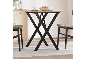 VidaXL Eettafelpoten X-frame 60x50x73cm Gietijzer - 75% Korting!