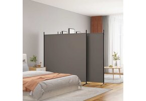 vidaXL Kamerscherm 4 panelen 698x180cm - Antraciet - 55% Korting!