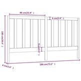 vidaXL Hoofdbord Grenenhout Wit 186cm | 46% Korting | Zo Goed Als Nieuw!
